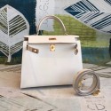 Hot Hermes original Kelly Epsom Leather KL32 white Tl620cT87