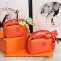 Imitation AAA Hermes TROUSSE BRIDE-A-BRAC 25699 orange Tl173kf15