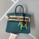 Imitation Hermes Birkin 25CM Epsom Bag Original Leather H25E Dark Green Tl402Oz49