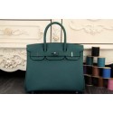 Imitation Hermes Birkin 35CM 30CM Tote Bag Original Leather HB35O Dark Green Tl1279lH78