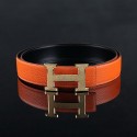 Knockoff AAAAA Hermes Belt HB5099 Orange Tl3809Jc39