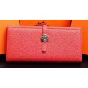 Knockoff Hermes Dogon Original Leather Wallet H509 Light Red Tl2074tp21