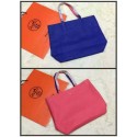 New Hermes Shopper Double-Sided Bag Original Leather HS1209 Blue&Pink Tl1142Uf80