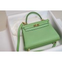 Replica Hermes Kelly Togo Leather H5600 green Tl539Ye83