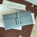 Replica Hermes Original Espom Leather Clutch 37088 light blue Tl246hD86