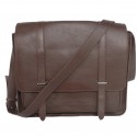 Replica Hermes Steve 35CM Messenger Bag Clemence Leather Brown Tl1968Vi77