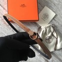 Replica High Quality Hermes Mini belt buckle & Reversible leather strap 13 mm H07142 brown Tl3501Jh90