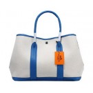 Fake 1:1 Hermes Garden Party 36cm Tote Bag Canvas Blue Tl1388YK70