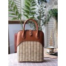 Fake Hermes kelly picnic bag 9811 brown Tl674Sq37
