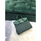 Fashion Hermes Birkin Bag Original Leather crocodile togo HBK2530 blackish green Tl480Of26