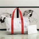 Hermes Adada Nappy Canvas Shopping Bag H5635 Orange Tl106De45