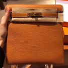 Hermes Kelly Ado Backpack H2398 Orange Tl680lU52