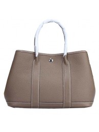 AAA 1:1 Hermes Garden Party 30cm Tote Bags Grainy Leather Grey Tl1347vi59