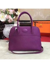 AAA Hermes Bolide Original Leather Tote Bag B1007 Purple Tl844zK34