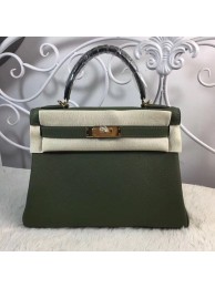 AAAAA Hermes Birkin Tote Bag Original Togo Leather BK35 Deark Green Tl718aM93