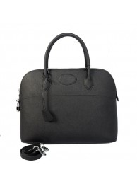 AAAAA Hermes Bolide 37CM Tote Bags Calf Leather Black Tl1813aM93
