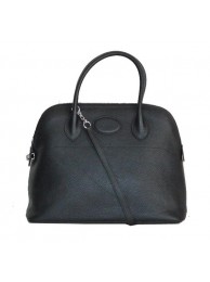 Best 1:1 Hermes Bolide 37CM Calfskin Leather Tote Bags H509084 Black Tl1455OR71