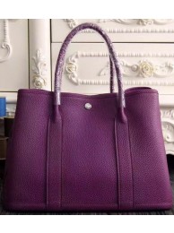 Best Hermes Garden Party 36cm 30cm Tote Bag Original Leather Purple Tl1047kr25