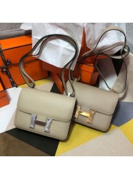 Best Hermes Original Espom Leather Constance Bag 5333 light gray Tl281Ml87