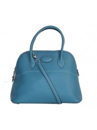 Best Replica Hermes Bolide 37CM Calfskin Leather Tote Bags H509084 Blue Tl1453zU69