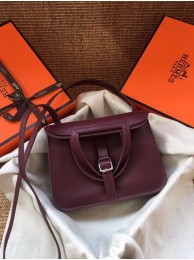 Best Replica Hermes Original Halzan mini bag H069523 bordeaux Tl723zU69