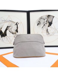 Cheap Fake Hermes Cosmetic Bag H3699 Light Grey Tl650BC48