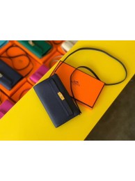 Cheap Hermes Original kelly espom leather to go woc Bag H4087 royal blue Tl534sJ42