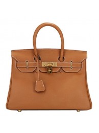 Copy Best Hermes Birkin 30CM Tote Bag Camel Original Leather H30 Gold Tl1694Qc72