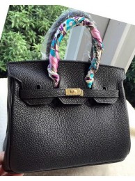 Copy Hermes Birkin 25CM Tote Bag Litchi Leather H25T Black Tl1097Kn92
