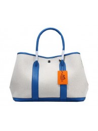 Fake 1:1 Hermes Garden Party 36cm Tote Bag Canvas Blue Tl1388YK70