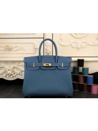 Fake Hermes Birkin 35CM 30CM Tote Bag Original Leather HB35O SkyBlue Tl1271RY48