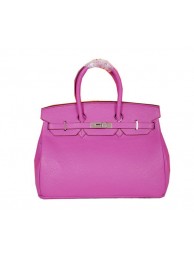 Fake Hermes Birkin 35CM Tote Bag Lavender Original Grainy Leather H35 Silver Tl1679Hj78