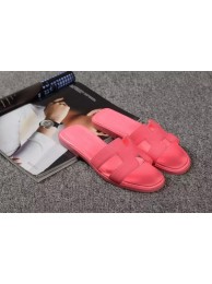 Fake Hermes Slipper Togo Leather HO060 Light Red Tl3414Lh27