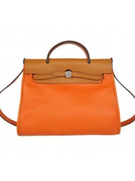 Fashion 2012 New Hermes HerBag 31CM Togo leather Bag H9051 Orange Camel Tl1940Of26