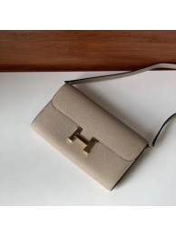 Fashion Hermes Constance to go mini Bag H4088 light grey Tl517wc24