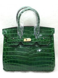 Hermes Birkin 25CM Tote Bag Croco Leather H25TCO Green Tl1134KX22