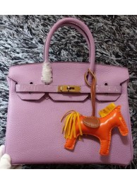 Hermes Birkin 30CM Tote Bags Litchi Leather H30LI Lavender Tl1214Oj66