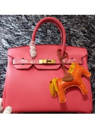 Hermes Birkin 30CM Tote Bags Litchi Leather H30LI Pink Tl1221uT54