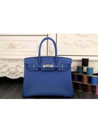 Hermes Birkin 35CM 30CM Tote Bag Original Leather HB35O Blue Tl1274mV18