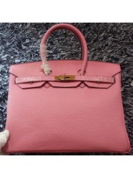 Hermes Birkin 35CM Tote Bag Litchi Leather HB35GL Pink Tl1187yk28