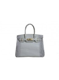 Hermes Birkin 35CM Tote Bag White Croco Leather H35 Gold Tl1752dw37