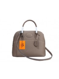 Hermes Bolide 31CM Calfskin Leather Tote Bag H509083 Grey Tl1340hc46