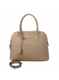Hermes Bolide 31CM Tote Bags Calf Leather Gray Tl1811rd58