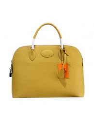 Hermes Bolide 37CM Calfskin Leather Tote Bags H509084 Yellow Tl1392nE34