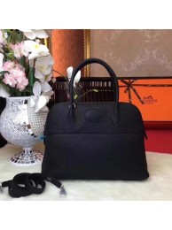Hermes Bolide Original Leather Tote Bag B1007 Black Tl852yj81