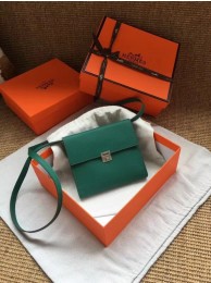 Hermes Clutch Epsom calfskin H0589 green Tl751Gp37