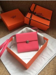 Hermes Clutch Epsom calfskin H0589 rose Tl750KX86