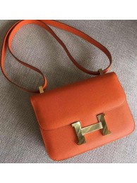 Hermes Constance Bag Calfskin Leather H9999 Orange Tl987Il41