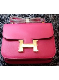 Hermes Constance Bag Litchi Leather H9998 Rose Tl1155fr81