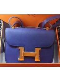 Hermes Constance Bag Litchi Leather H9999L Royal Tl1165nB26
